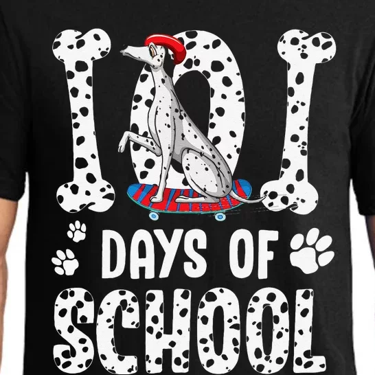 101 Days Of School Dalmatian Skateboard Smarter Pajama Set