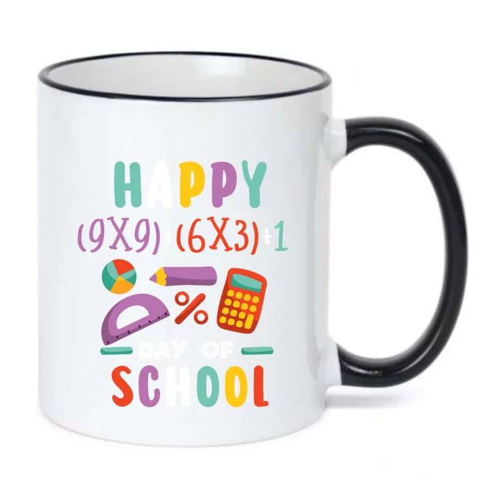 100 Days Or Math Formula 100 Days Of School Gift Black Color Changing Mug