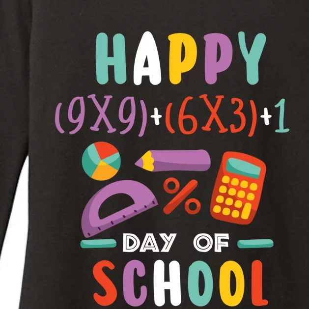 100 Days Or Math Formula 100 Days Of School Gift Womens CVC Long Sleeve Shirt