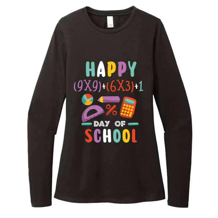 100 Days Or Math Formula 100 Days Of School Gift Womens CVC Long Sleeve Shirt