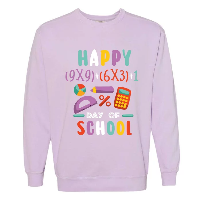 100 Days Or Math Formula 100 Days Of School Gift Garment-Dyed Sweatshirt