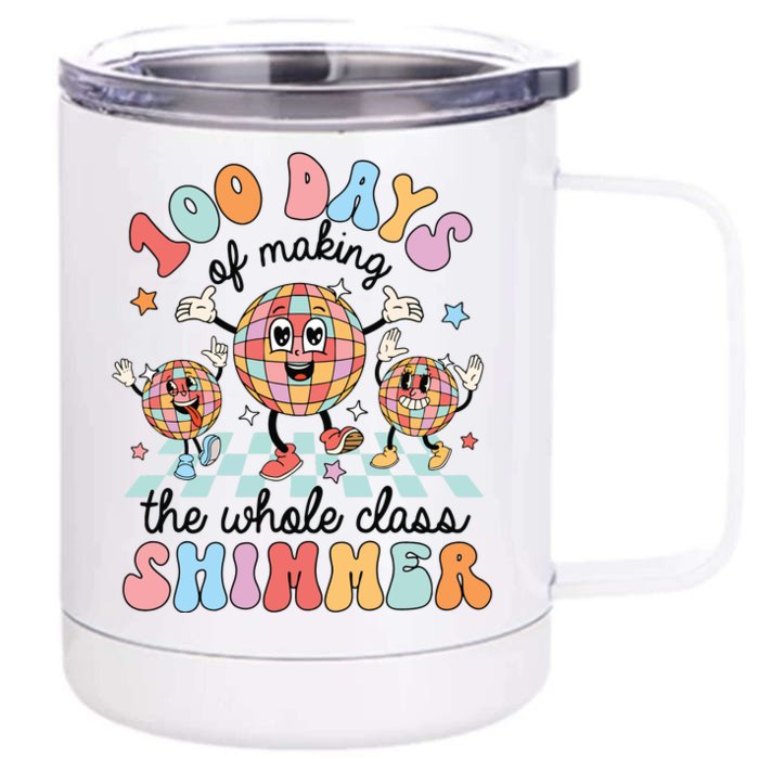 100 Days Of Making Whole Class Shimmer 100 Days Of School Front & Back 12oz Stainless Steel Tumbler Cup