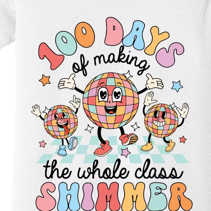 100 Days Of Making Whole Class Shimmer 100 Days Of School Baby Bodysuit