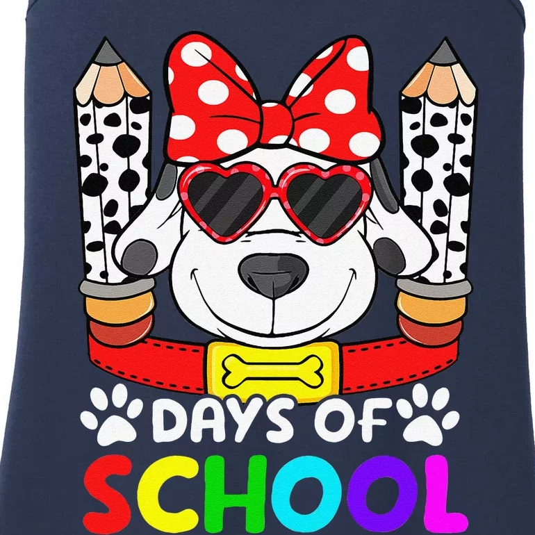 101 Days Of School Teacher Student 100 Days Smarter Ladies Essential Tank