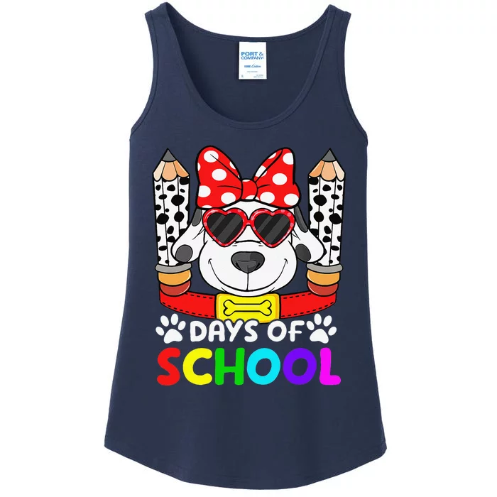 101 Days Of School Teacher Student 100 Days Smarter Ladies Essential Tank