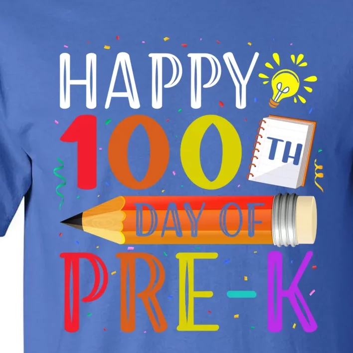 100 Days Of School Teacher Student 100th Day Pregiftk Gift Tall T-Shirt