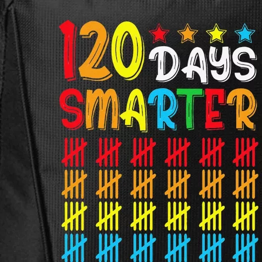 120th Day Of School Teacher Child Happy 120 Days Smarter City Backpack