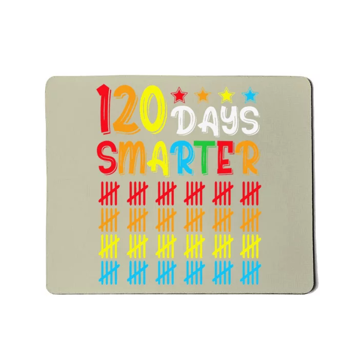 120th Day Of School Teacher Child Happy 120 Days Smarter Mousepad