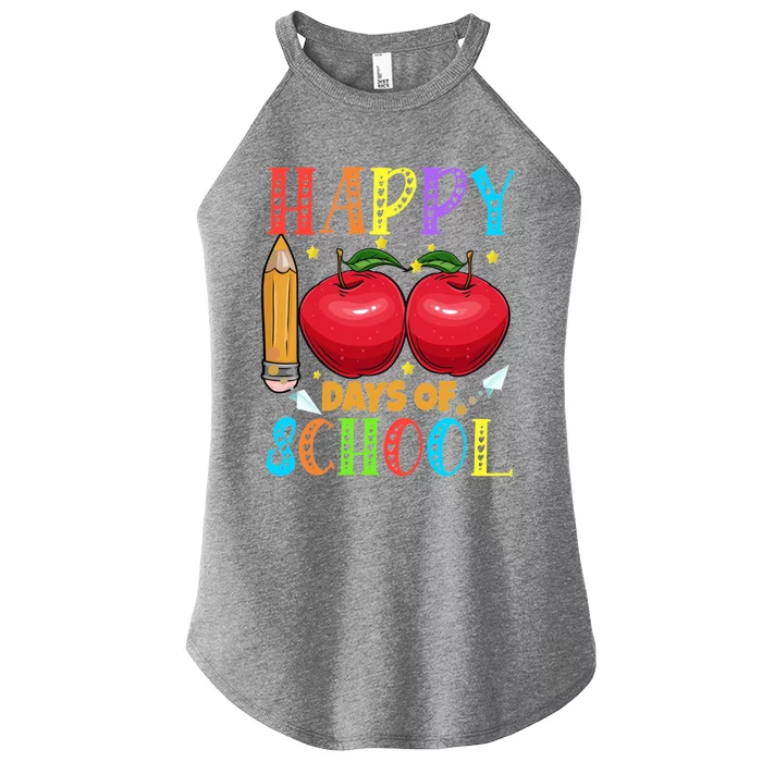 100 Days Of School Teachers Costume 100 Days Students Funny Gift Women’s Perfect Tri Rocker Tank