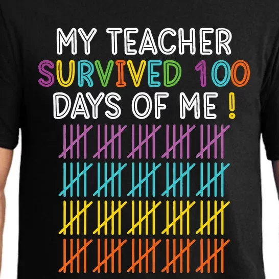 100 Days Of School Happy 100th Day Of School Teacher Student Pajama Set