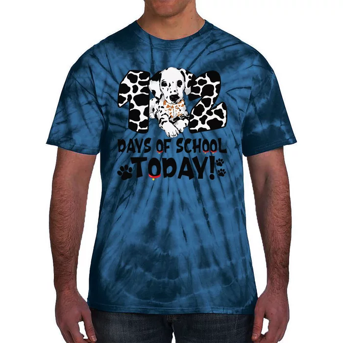 102 Days Of School Today Dalmatian Dog Funny 100th Day Tie-Dye T-Shirt