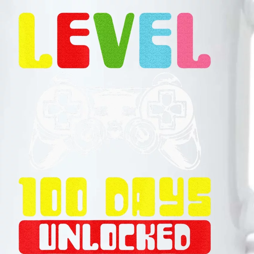 100 Days Of School Gamer Level 100 Days Unlocked Black Color Changing Mug