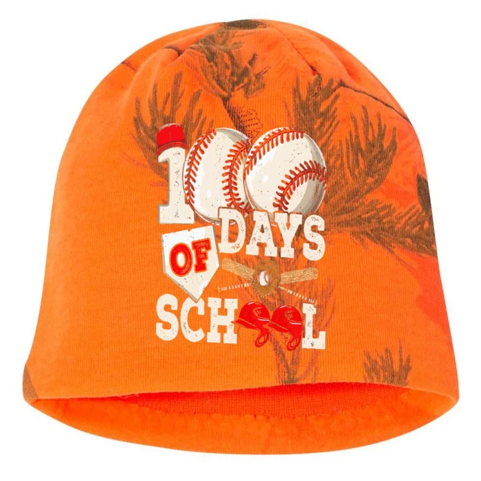 100 Days Of School Baseball 100th Day Of School Teacher Kati - Camo Knit Beanie