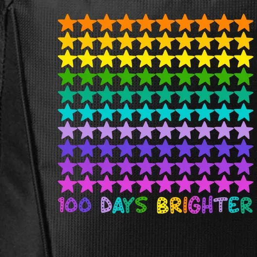 100 Days Of School Brighter Rainbow Star City Backpack