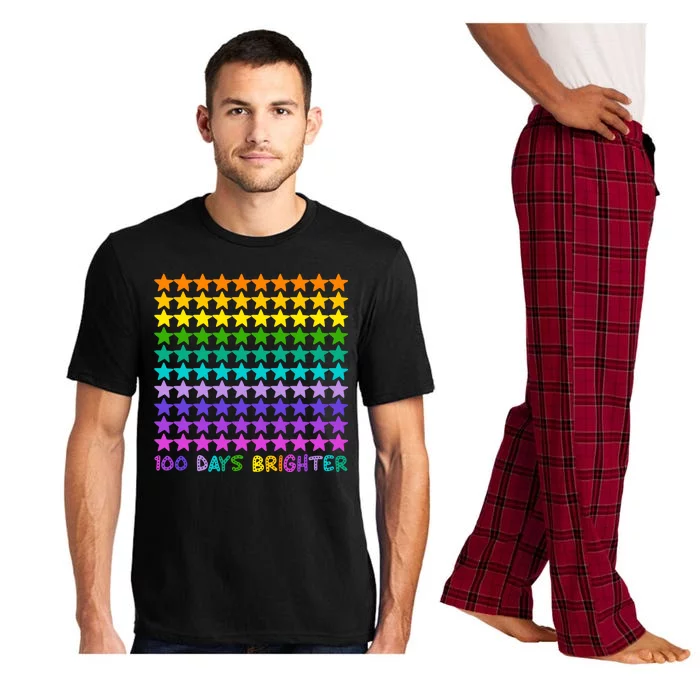 100 Days Of School Brighter Rainbow Star Pajama Set