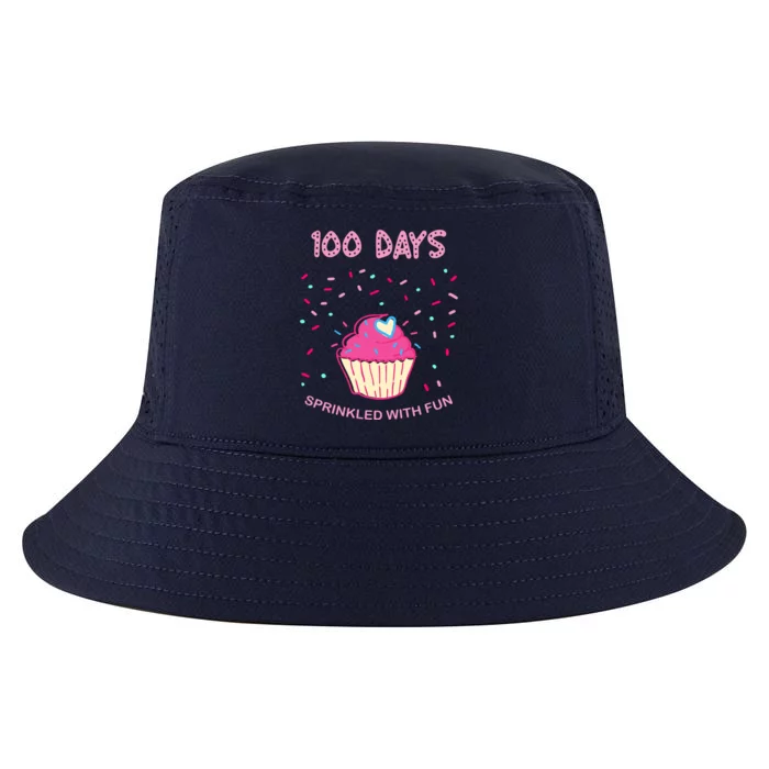 100 Days Of School Sprinkled With Fun Cupcake Cool Comfort Performance Bucket Hat