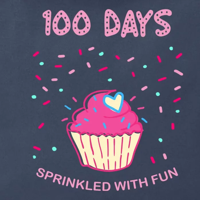 100 Days Of School Sprinkled With Fun Cupcake Zip Tote Bag