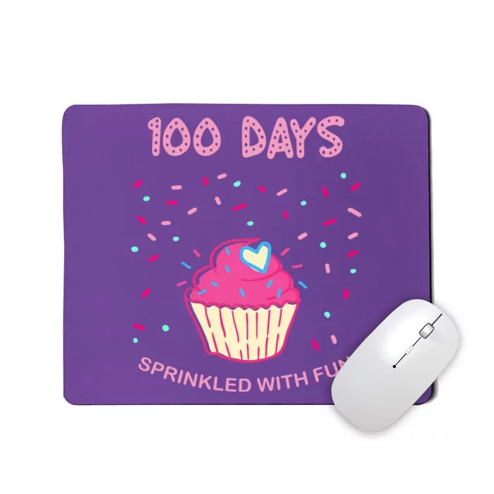 100 Days Of School Sprinkled With Fun Cupcake Mousepad