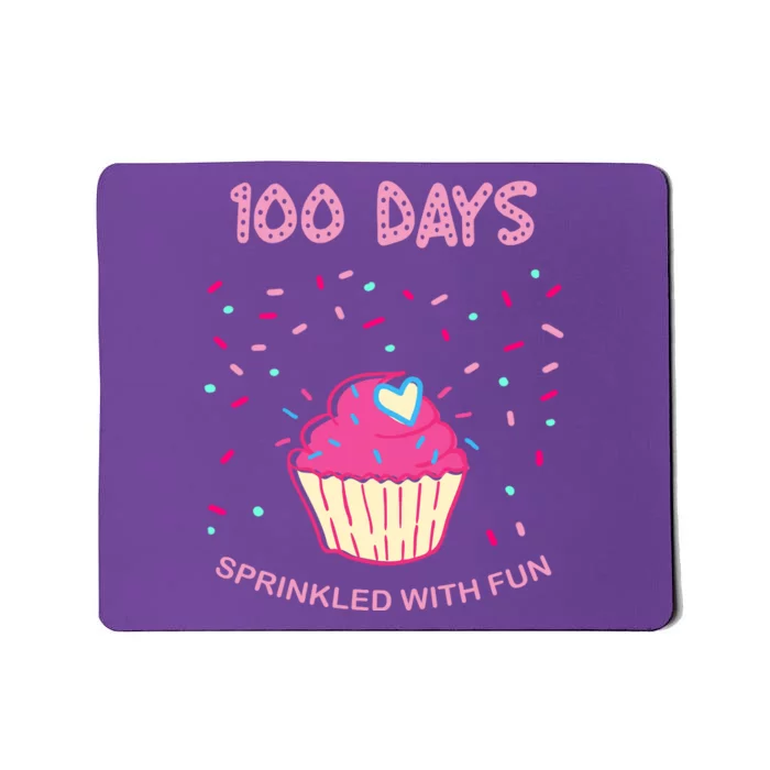 100 Days Of School Sprinkled With Fun Cupcake Mousepad