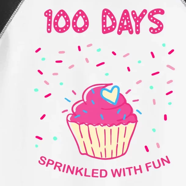 100 Days Of School Sprinkled With Fun Cupcake Toddler Fine Jersey T-Shirt