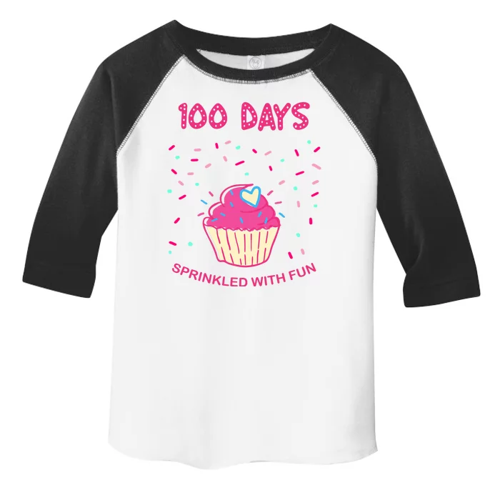 100 Days Of School Sprinkled With Fun Cupcake Toddler Fine Jersey T-Shirt