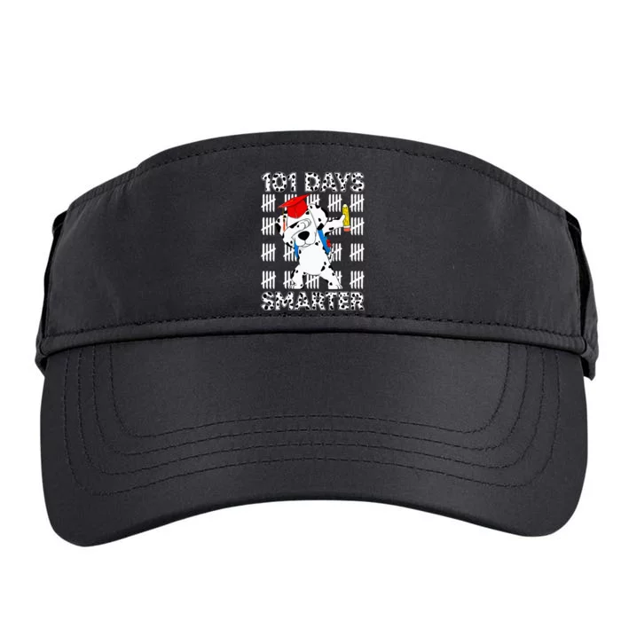 100 Days Of School Dalmatian Dog Boy 100th Day Of School Adult Drive Performance Visor