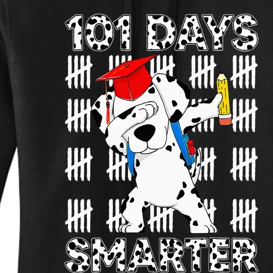 100 Days Of School Dalmatian Dog Boy 100th Day Of School Women's Pullover Hoodie