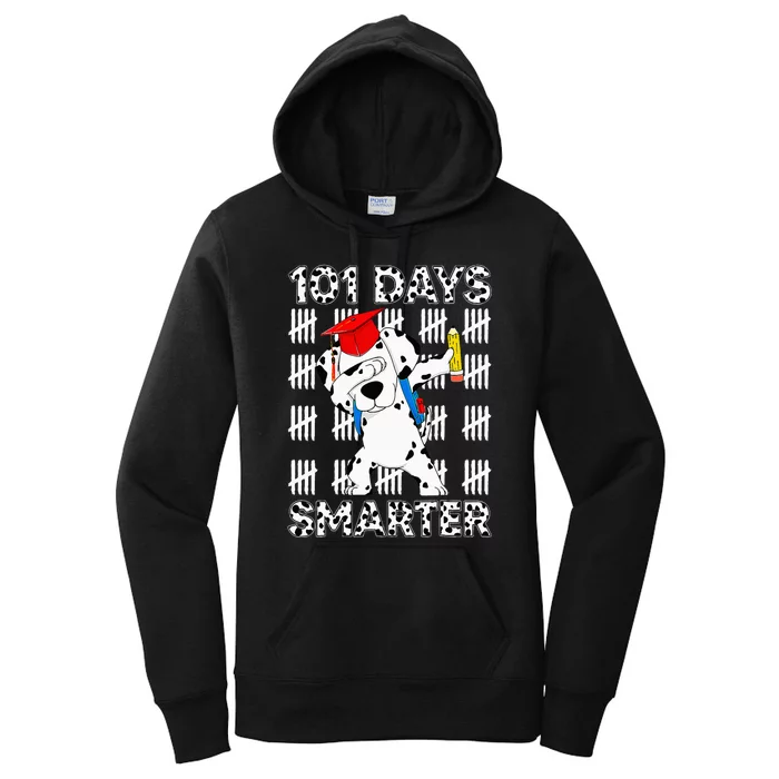 100 Days Of School Dalmatian Dog Boy 100th Day Of School Women's Pullover Hoodie