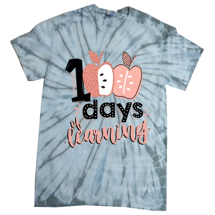 100 Days Of Learning Back To School Tie-Dye T-Shirt