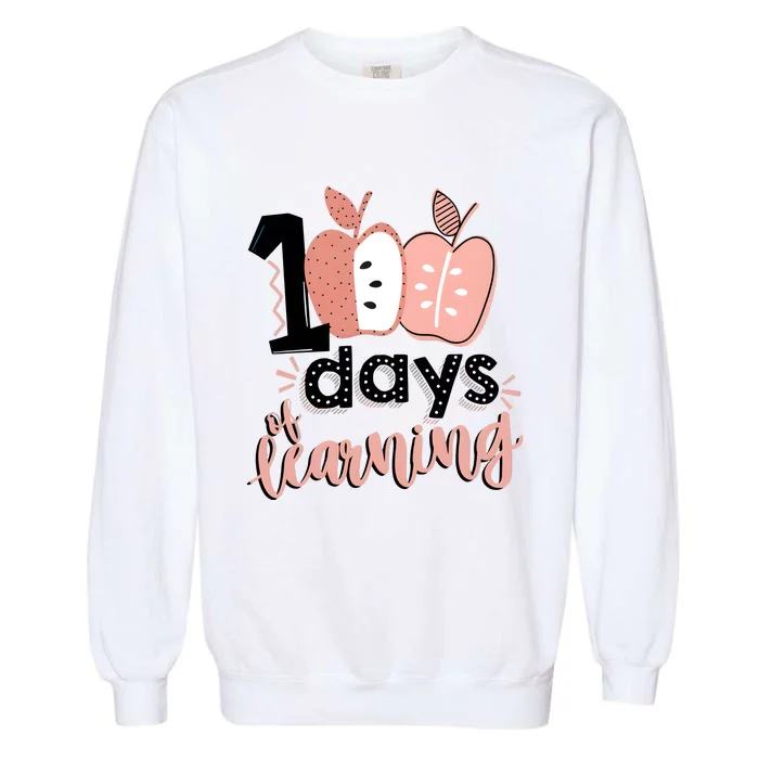 100 Days Of Learning Back To School Garment-Dyed Sweatshirt