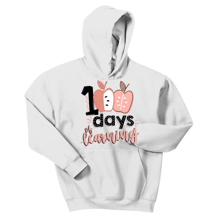 100 Days Of Learning Back To School Kids Hoodie