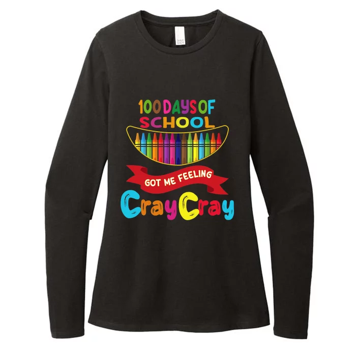 100 Days Of School Got Me Feeling Cray Cray Womens CVC Long Sleeve Shirt