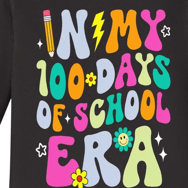 100th Day Of School Teacher In My 100 Days Of School Era Baby Long Sleeve Bodysuit