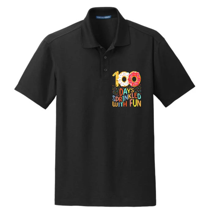 100 Days Of School Kindergarten 100th Day Of Dry Zone Grid Performance Polo