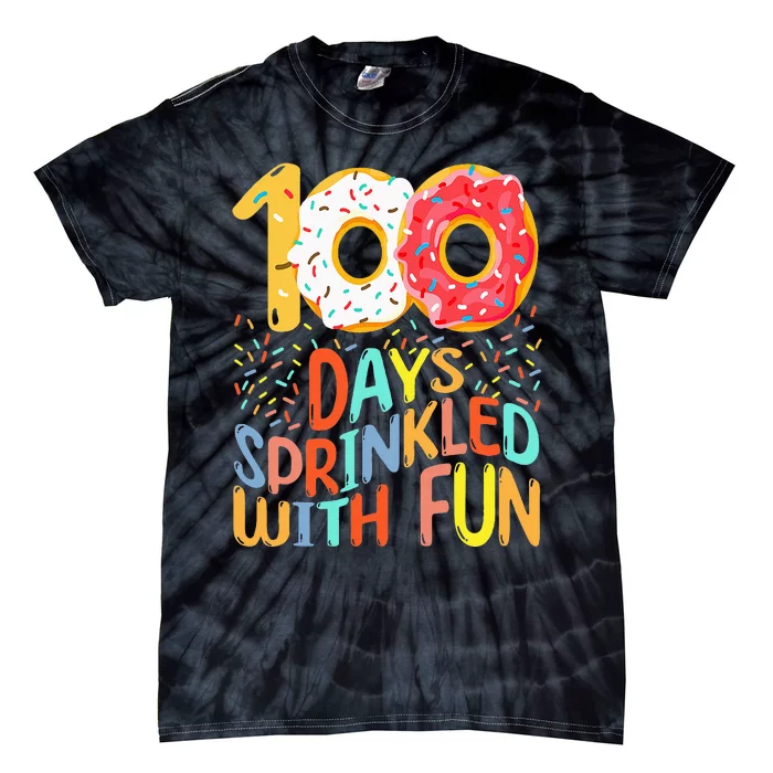 100 Days Of School Kindergarten 100th Day Of Tie-Dye T-Shirt