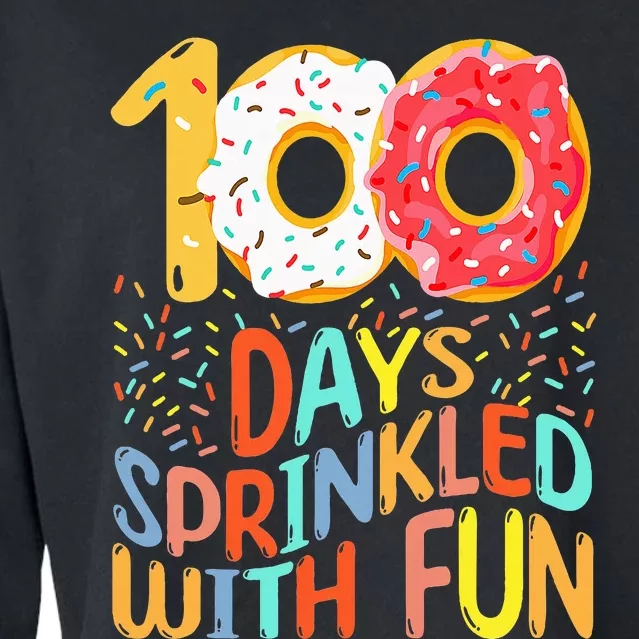 100 Days Of School Kindergarten 100th Day Of Cropped Pullover Crew