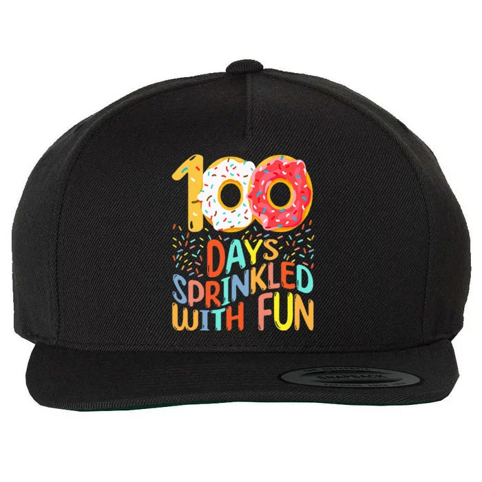 100 Days Of School Kindergarten 100th Day Of Wool Snapback Cap