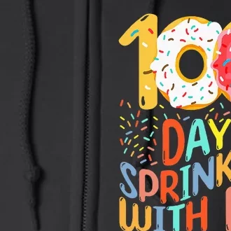 100 Days Of School Kindergarten 100th Day Of Full Zip Hoodie