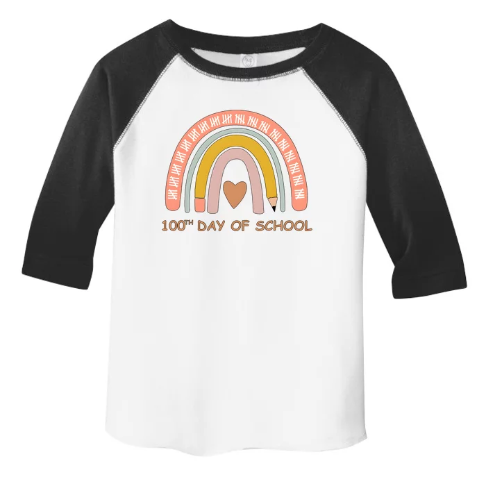 100th Day Of School Rainbow Teacher Toddler Fine Jersey T-Shirt