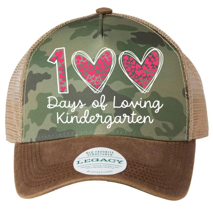 100 Days Of Loving Kindergarten 100 Days Of School Celebration Legacy Tie Dye Trucker Hat