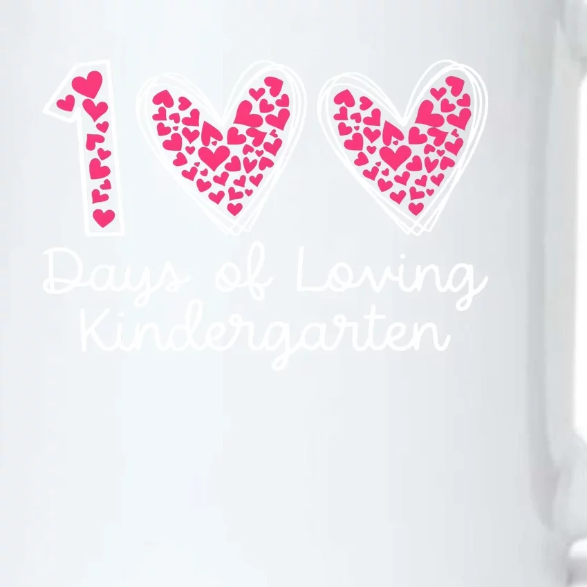 100 Days Of Loving Kindergarten 100 Days Of School Celebration Black Color Changing Mug