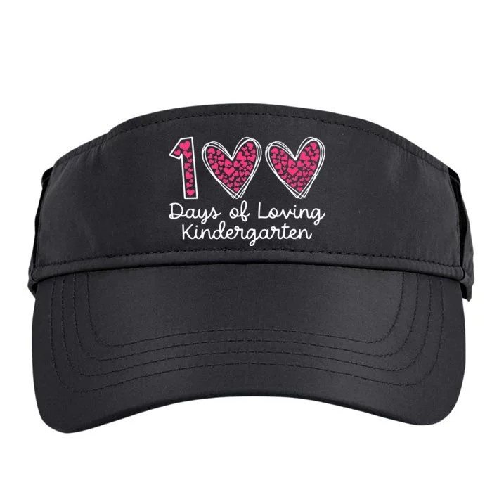 100 Days Of Loving Kindergarten 100 Days Of School Celebration Adult Drive Performance Visor