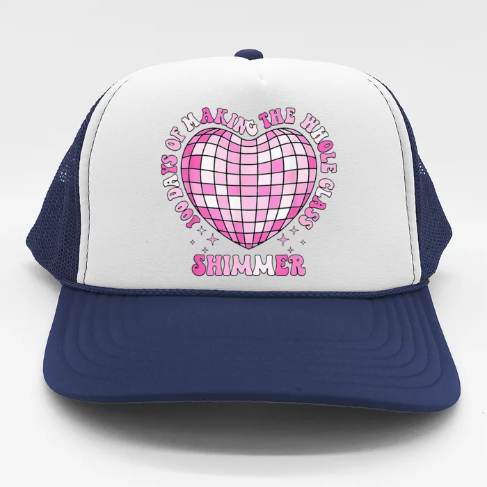 100 Days Of School 100 Days Of Making Whole Class Shimmer Trucker Hat