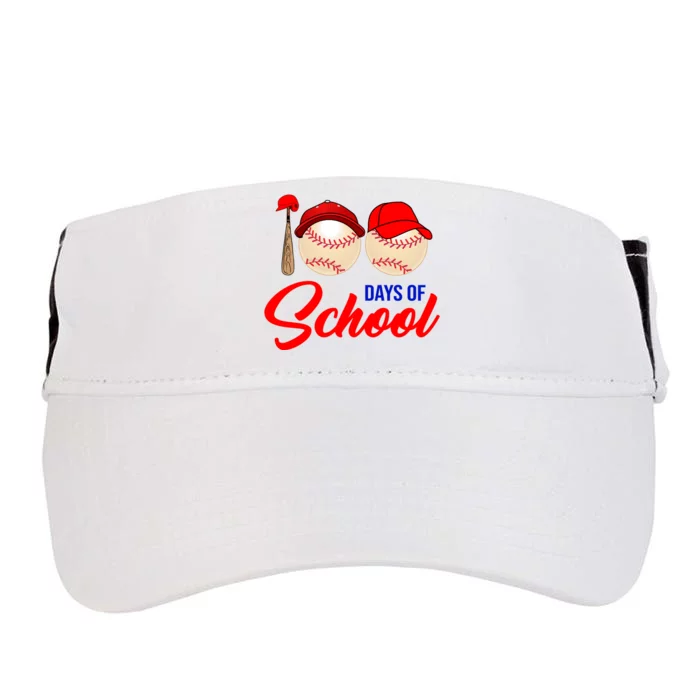 100 Days Of School Baseball Adult Drive Performance Visor