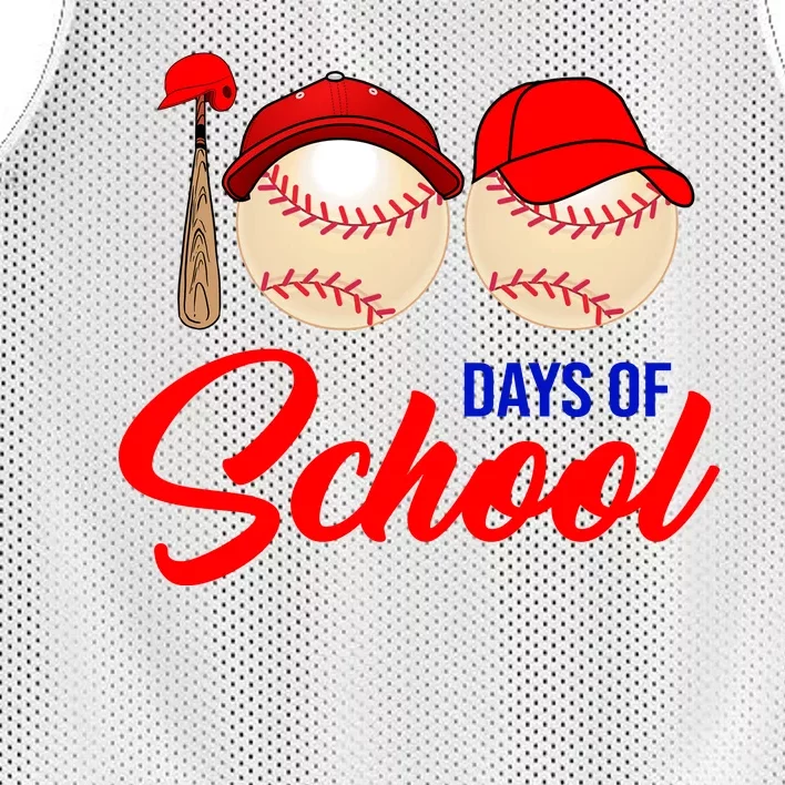 100 Days Of School Baseball Mesh Reversible Basketball Jersey Tank