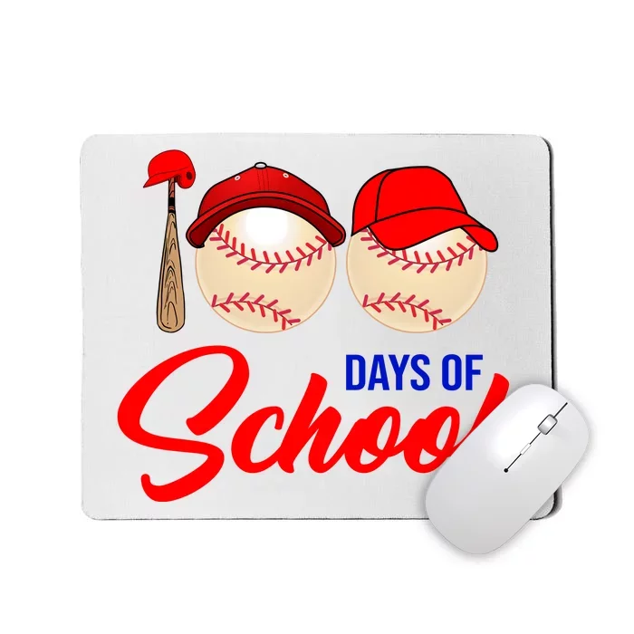 100 Days Of School Baseball Mousepad