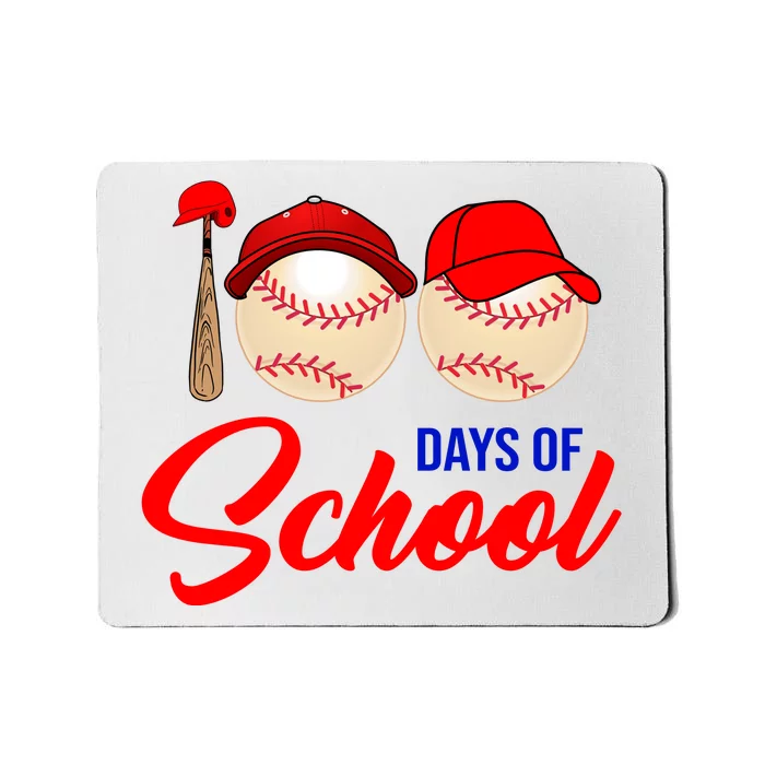 100 Days Of School Baseball Mousepad