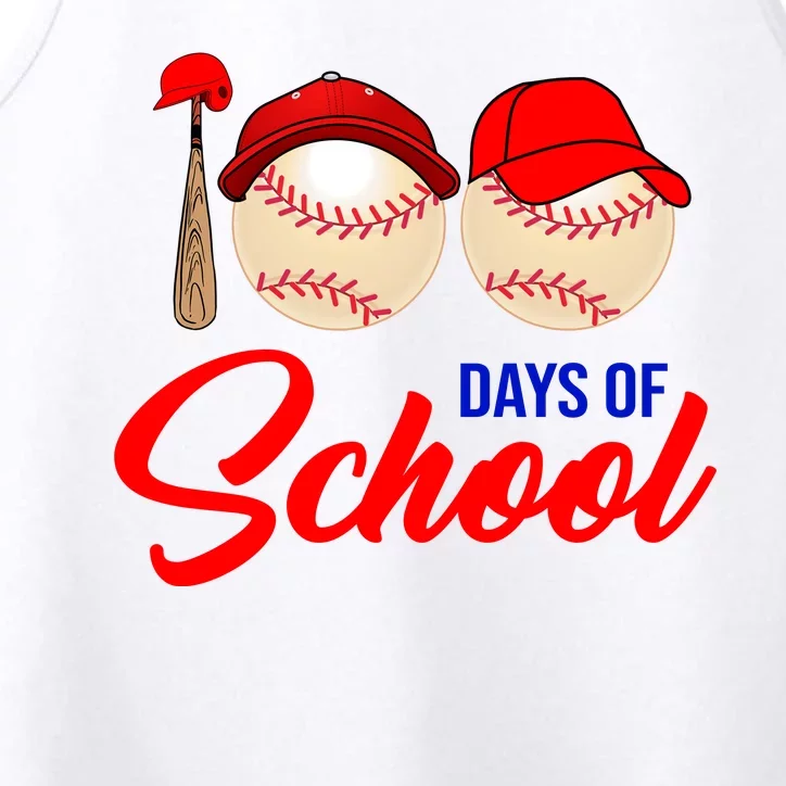 100 Days Of School Baseball Performance Tank