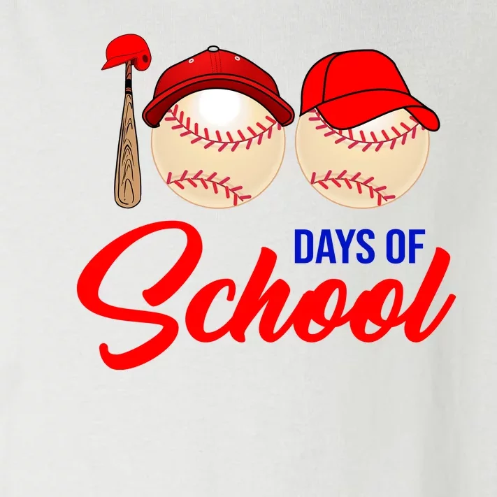 100 Days Of School Baseball Toddler Long Sleeve Shirt