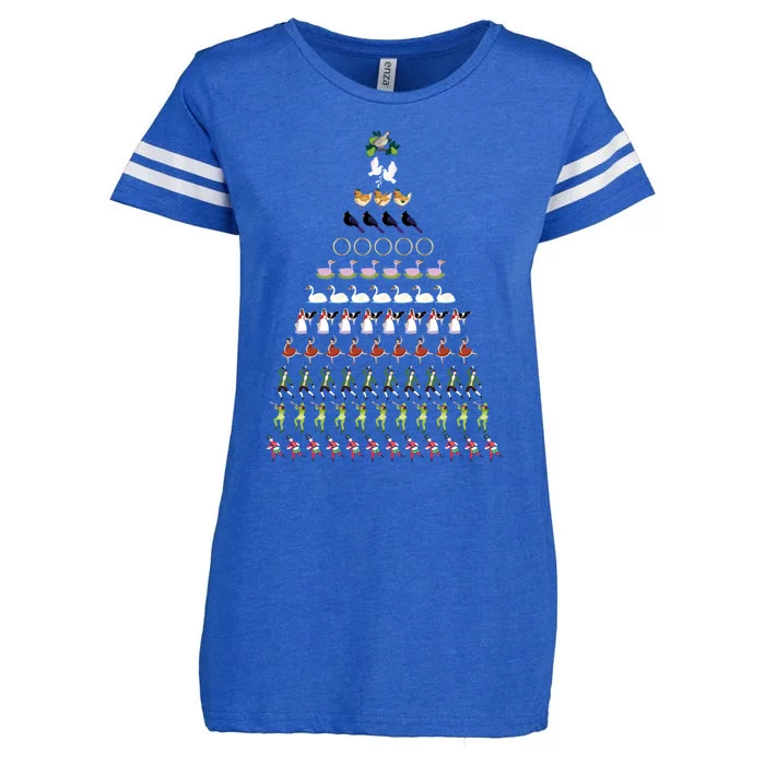 12 Days Of Christmas Essential Enza Ladies Jersey Football T-Shirt